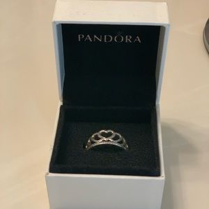 Pandora Heart Tiara Ring BARELY WORN!